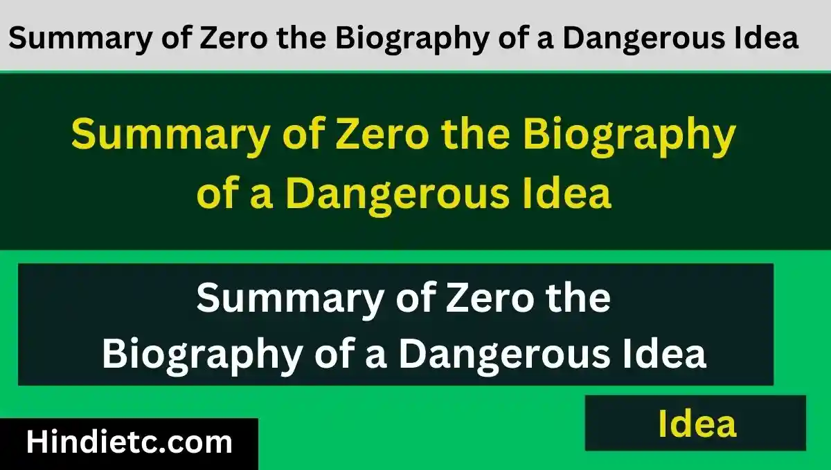 Summary of Zero the Biography of a Dangerous Idea
